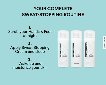 Hands & Feet 3-Step Sweat-Stopping Solution